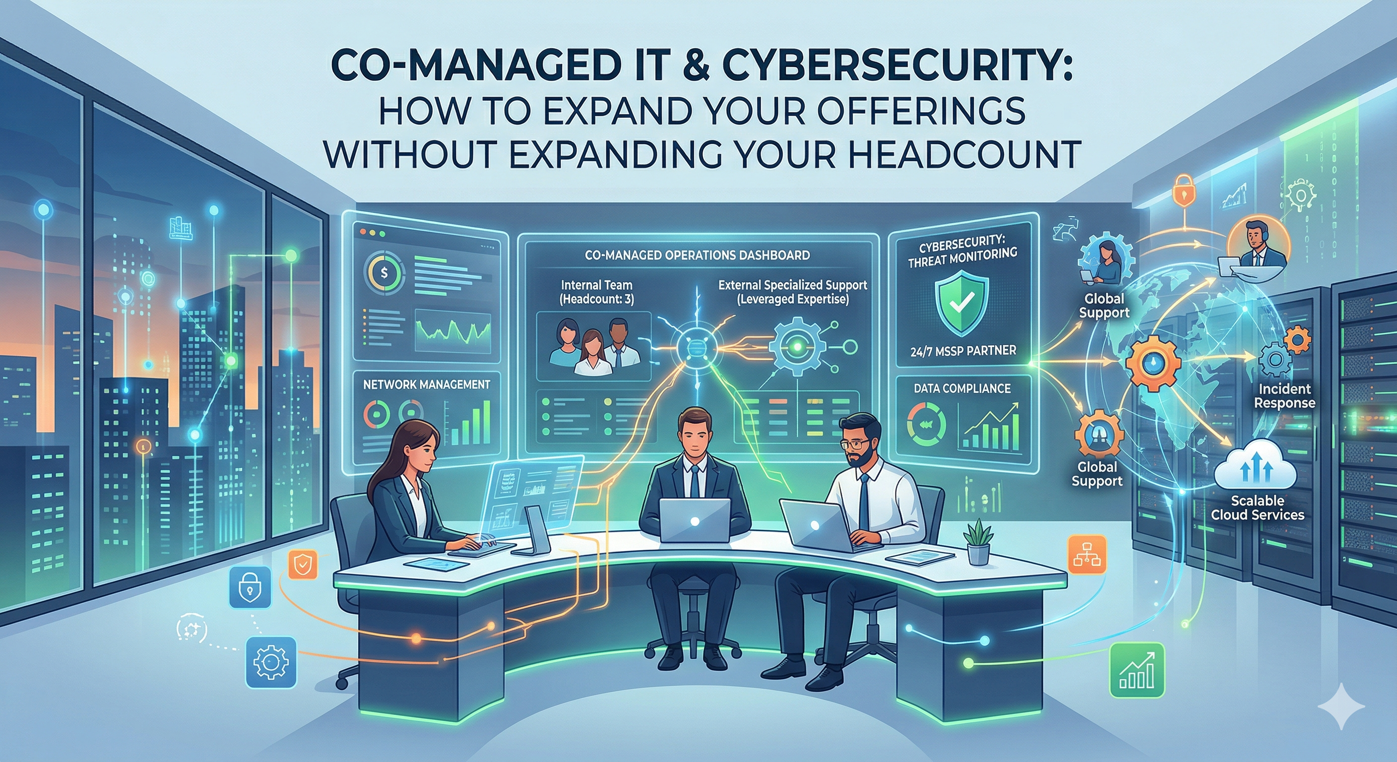 Co-Managed IT and Cybersecurity — How to Expand Your Offerings Without Expanding Your Headcount
