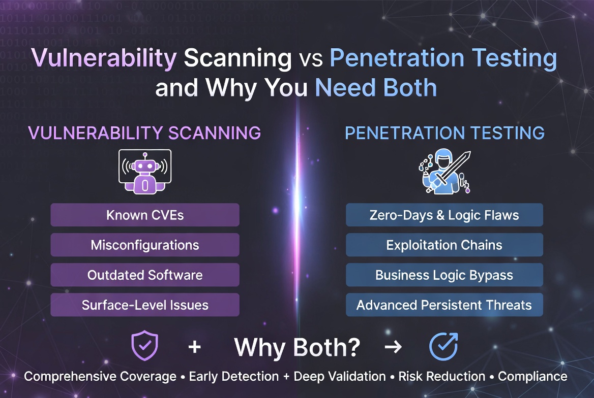 Vulnerability Scanning vs Penetration Testing and Why You Need Both